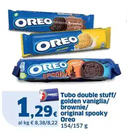 Sigma Tubo double stuff/ golden vaniglia/ brownie/ original spooky Oreo offerta