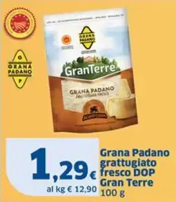 Sigma Grana Padano grattugiato fresco DOP Gran Terre offerta