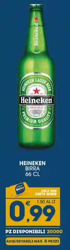 SeBón Supermercati Heineken birra offerta