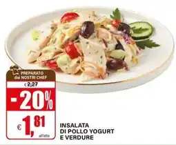 Il Gigante Insalata di pollo yogurt e verdure offerta