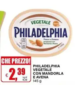 Il Gigante Philadelphia vegetale con mandorla e avena offerta