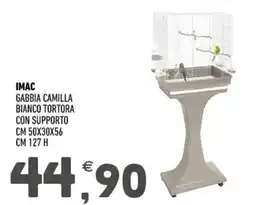 Ayoka Imac gabbia camilla bianco tortora offerta