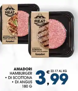 SeBón Supermercati Amadori hamburger offerta