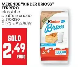 Pam Merce 'Kinder Brioss' Ferrero offerta