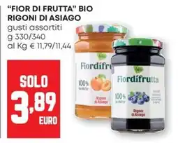 Pam Fior di frutta bio Rigoni di Asiago offerta