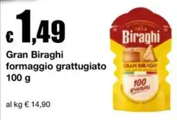 Sì con te Market Gran Biraghi formaggio grattugiato offerta