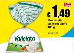 Sì con te Market Mozzarella vallelata offerta