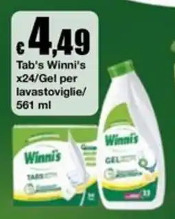 Sì con te Market Tab's Winni's Gel per lavastoviglie offerta