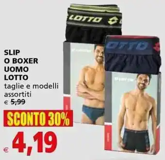 Il Gigante Lotto Slip o Boxer Uomo offerta
