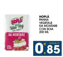 SeBón Supermercati Hopla panna vegetale da montare con soia offerta