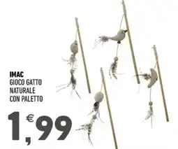 Ayoka IMAC Gioco gatto naturale con paletto offerta