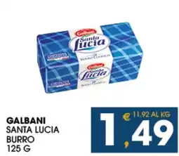 SeBón Supermercati Galbani Santa Lucia burro offerta