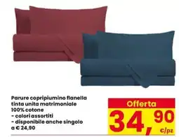 Eurospar Parure copripiumino flanella offerta