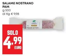 Pam Salame nostrano Pam offerta