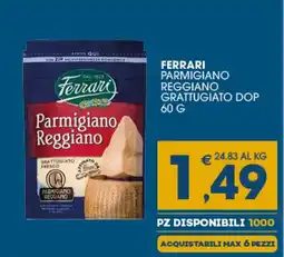 SeBón Supermercati Ferrari Parmigiano Reggiano offerta