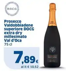 Sigma Prosecco Valdobbiadene superiore DOCG extra dry millesimato Val d'Oca offerta