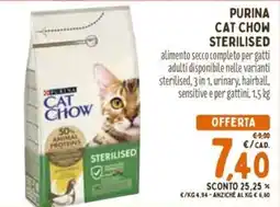 Pet Store Conad Purina Cat Chow Sterilised offerta