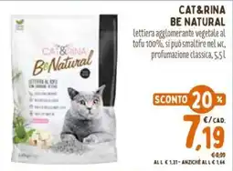 Pet Store Conad Cat&Rina Be Natural offerta