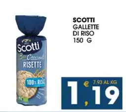 SeBón Supermercati Scotti gallette di riso offerta