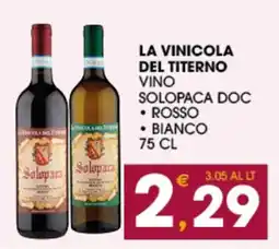 SeBón Supermercati Solopaca vino offerta