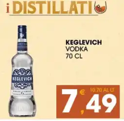 SeBón Supermercati Keglevich Vodka offerta