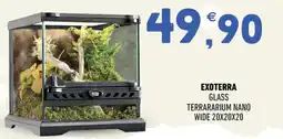Ayoka Exoterra Glass Terrarium Nano Wide 20x20x20 offerta