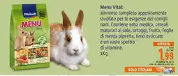 Pet Store Conad Menu Vital Vitakraft offerta