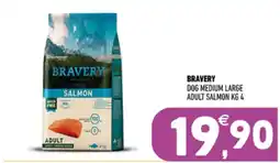 Ayoka Bravery dog medium large adult salmon offerta