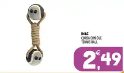 Ayoka Imac corda con due tennis ball offerta