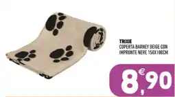 Ayoka Trixie coperta Barney beige con impronte nere offerta