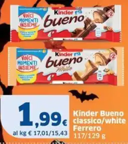 Sigma Kinder Bueno classico/white Ferrero offerta