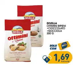 SeBón Supermercati Divella ottimini ripieni cioccolato nocciola offerta