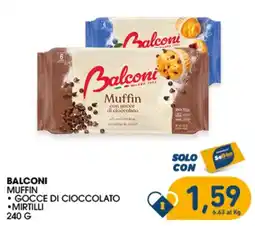 SeBón Supermercati Balconi Muffin con gocce di cioccolato offerta