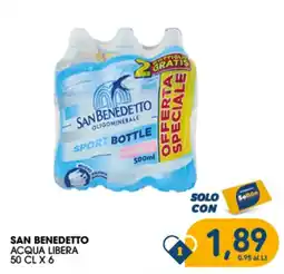 SeBón Supermercati San Benedetto acqua libera offerta