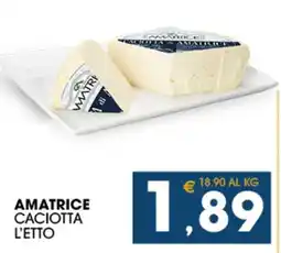 SeBón Supermercati Amatrice Caciotta l'etto offerta