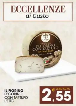 SeBón Supermercati Il Fiorino Pecorino con Tartufo offerta