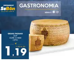 SeBón Supermercati Grana Padano DOP offerta