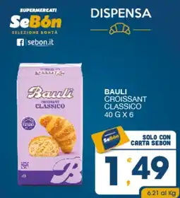 SeBón Supermercati Bauli croissant classico offerta