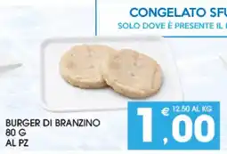 SeBón Supermercati Burger di branzino offerta