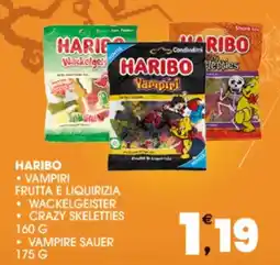 SeBón Supermercati Haribo vampiri frutta e liquirizia offerta