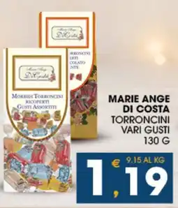 SeBón Supermercati Marie Ange di Costa torroncini vari gusti offerta