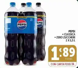 Deco Supermercati Pepsi classica zero zuccheri offerta