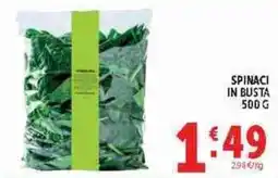 Deco Supermercati Spinaci in busta offerta