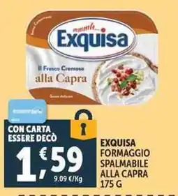 Deco Supermercati Exquisa formaggio spalmabile alla capra offerta