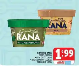 Deco Supermercati Giovanni Rana Pesto alla genovese offerta