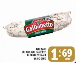 Deco Supermercati Galbani Salame Galbanetto il Tradizionale offerta