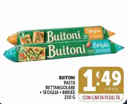 Deco Supermercati Buitoni pasta rettangolare sfoglia brisée offerta