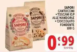 Deco Supermercati Sapori cantuccini toscani igp alle mandorle offerta