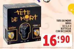 Deco Supermercati Tête de mort birra offerta