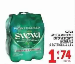 Deco Supermercati Sveva acqua minerale effervescente naturale offerta